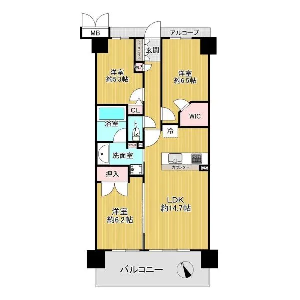 ヴォックスシティ 間取図