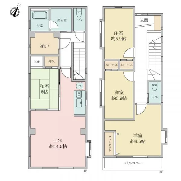 横浜市南区永田東１丁目 4LDK+S