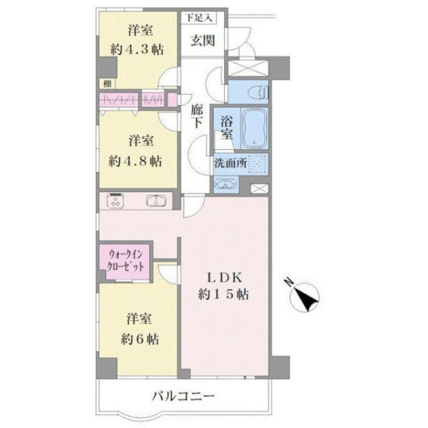 クレアール・サイト綱島 間取図