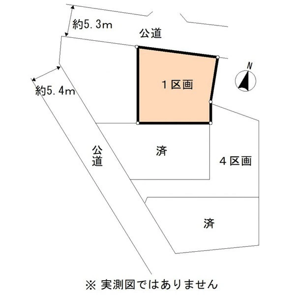 杉並区荻窪４丁目 区画図