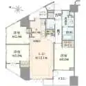 プラウド市川マークス 間取図