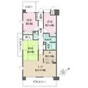 藤和シティホームズ神足 開口が多く採光や通風に恵まれています。LDと和室の一体利用ができる柔軟な間取り。3面バルコニー付き。