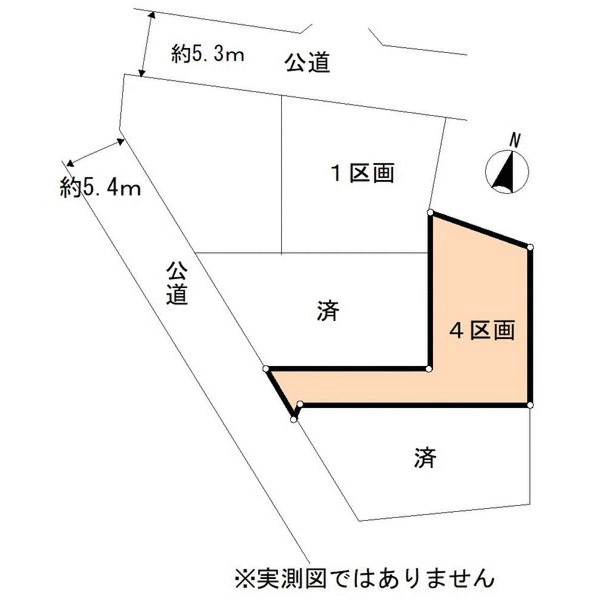 杉並区荻窪４丁目 区画図