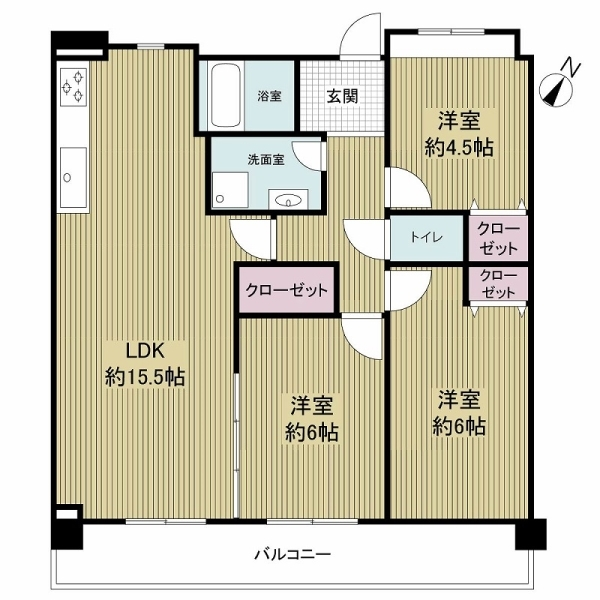 サンマンションアトレ太子橋 間取図