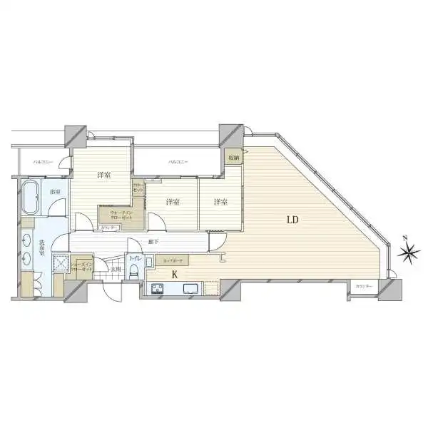 白金タワー 間取図