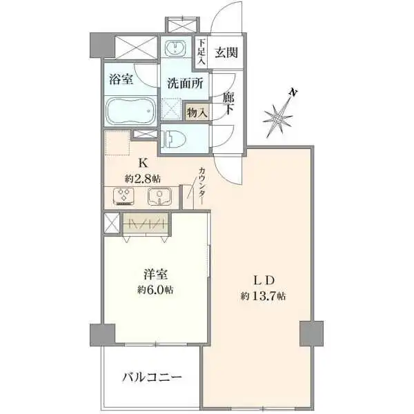 センチュリー横濱鶴見 間取図
