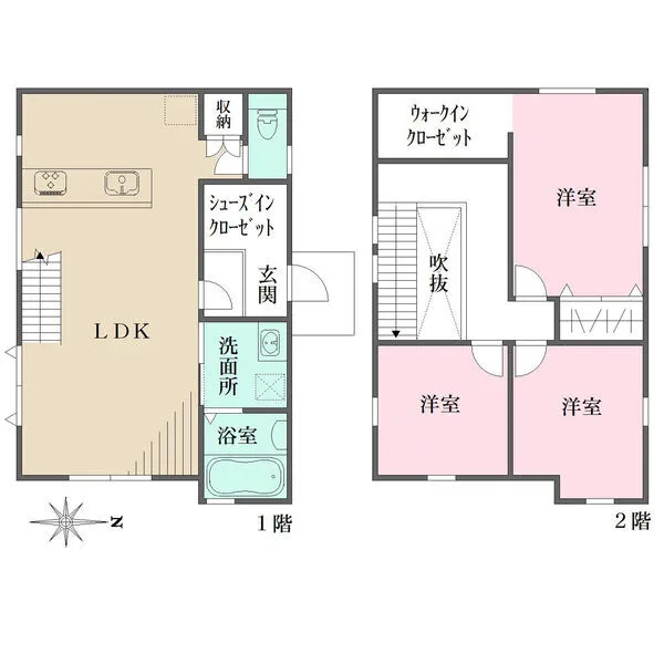 綾瀬市小園 間取図