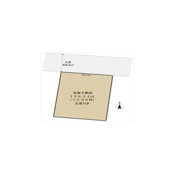 京都市右京区谷口園町 土地図面