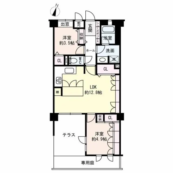 パレ六甲篠原 間取図