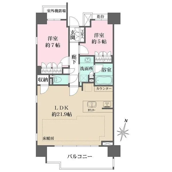 パークハウス新丸子ブリージア 間取図