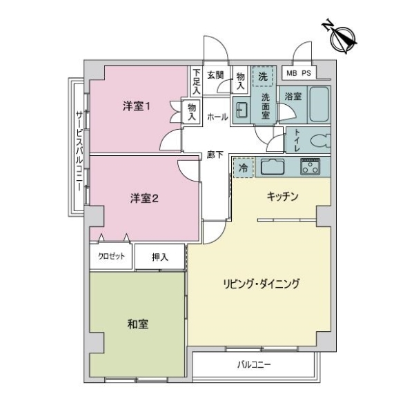 ハイマート南浦和 間取図