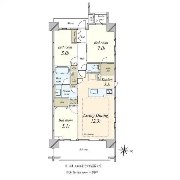 プラウド池上 間取図