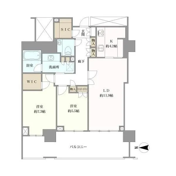 広尾ガーデンフォレスト 間取図