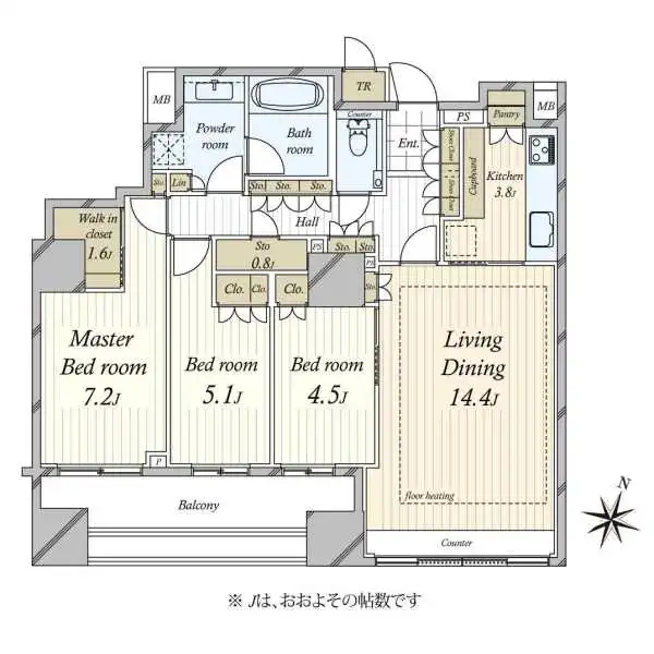 パークホームズ千代田淡路町 間取図