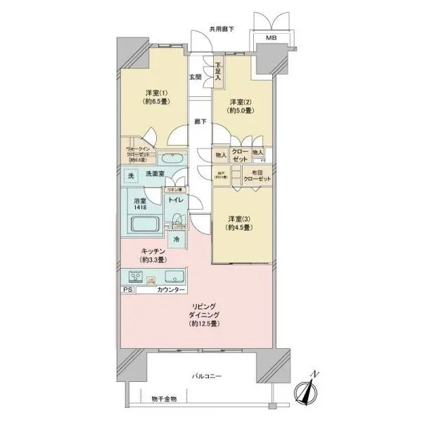 グレーシアシティ川崎大師河原 間取図