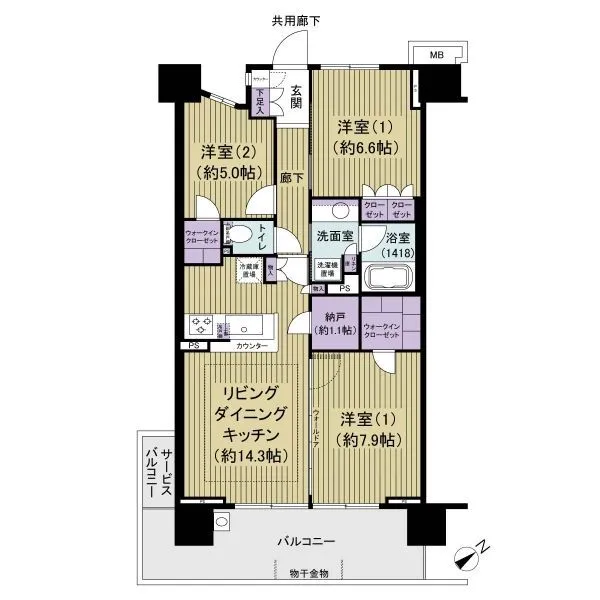 プレミスト王子神谷 間取図