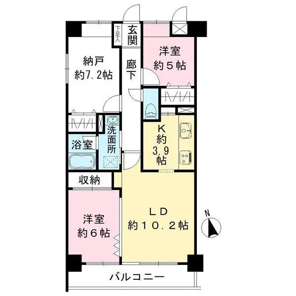 ニューウェルテラス第４日吉 間取図