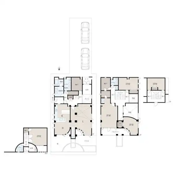 京都市右京区西院春栄町 間取図