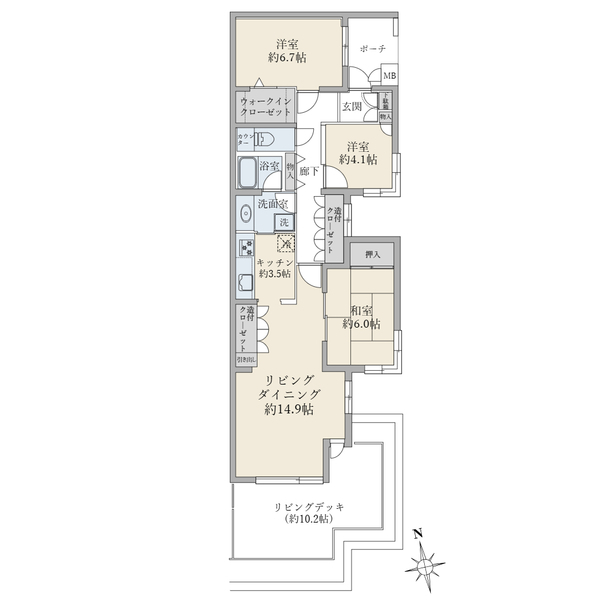 ルネ上星川 間取図
