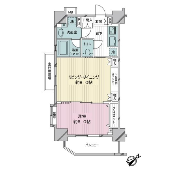 日神デュオステージ船橋 間取図