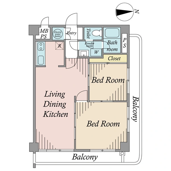 秀和大山レジデンス 間取図