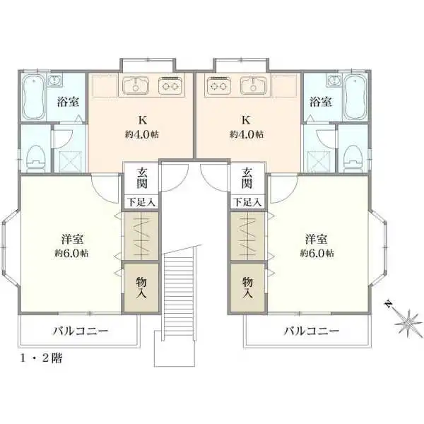 メゾンドール若松ＩＩ 間取図