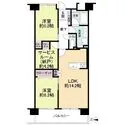 芦屋ハイツ翠ヶ丘 間取り図面です。