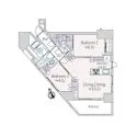 パークリュクス市谷薬王寺 間取図