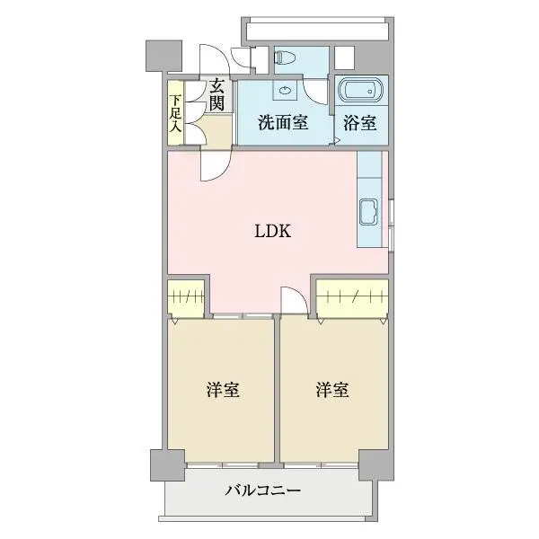 蒲田公園マンション 間取図