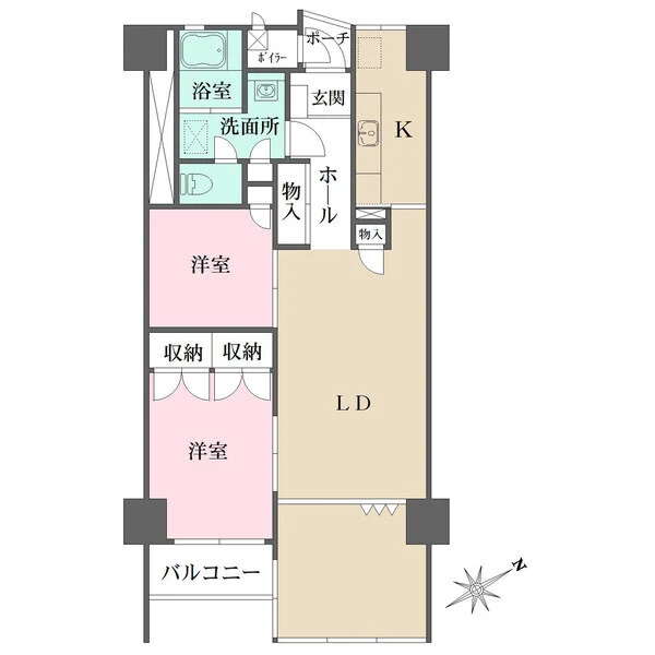 山下公園ハイツ 間取図