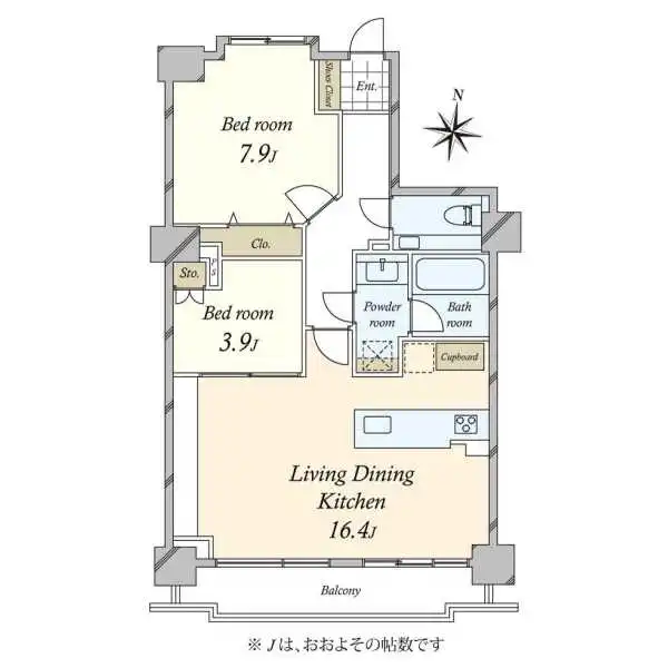 パルティール赤坂 間取図