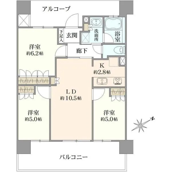 ナイスクオリティス横濱鶴見 間取図