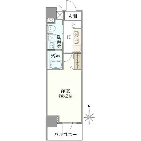 ヴォーガコルテ早稲田弐番館 間取図
