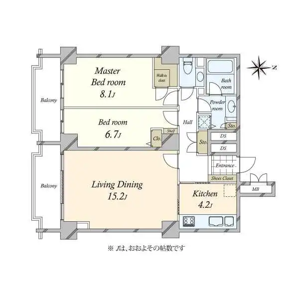 広尾ガーデンヒルズノースヒルＮ棟 間取図