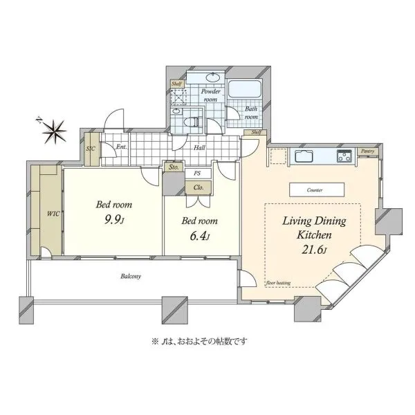 カテリーナ三田タワースイートEAST 間取図