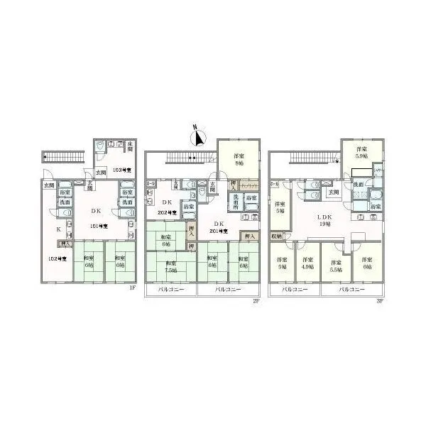 愛知県名古屋市中村区白子町4丁目 間取図