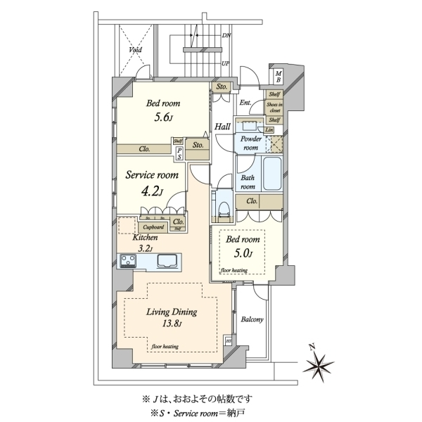 オープンレジデンシア四谷 間取図