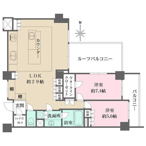 ファインフラッツ京都神宮 間取図