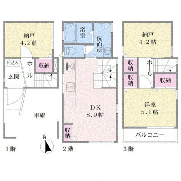 大田区大森東２丁目 間取図