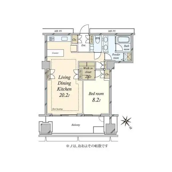 アークヒルズ仙石山レジデンス 間取図