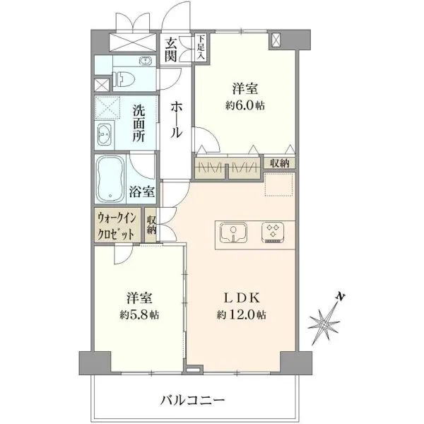 ヴィラフォンターナ千代田富士見 間取図