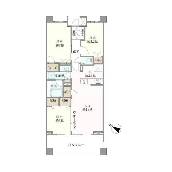 ジェイグランディア日吉 間取図