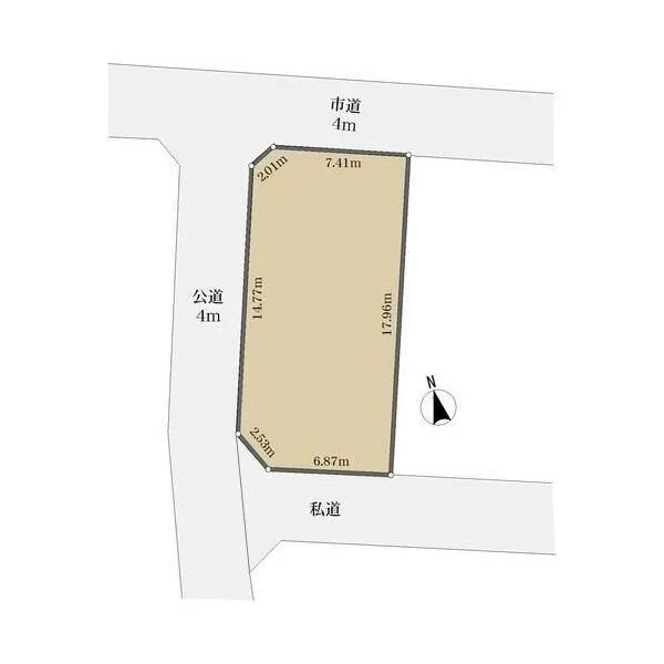 大和市中央７丁目 区画図