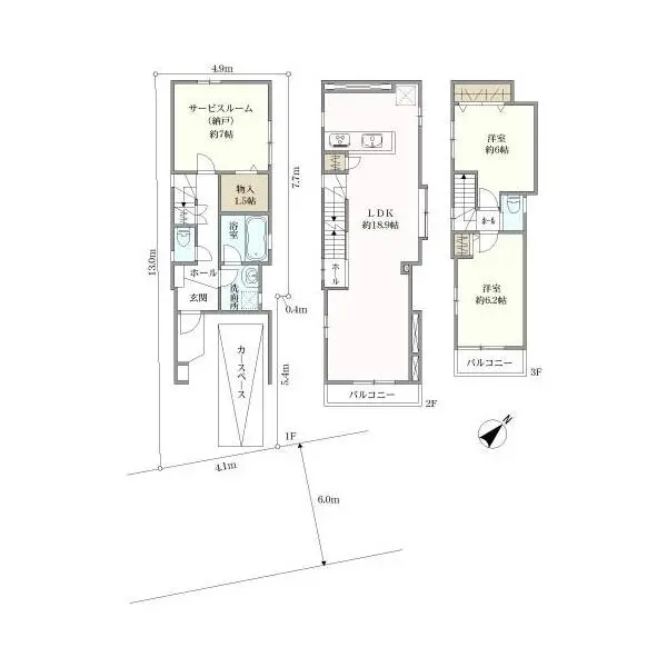 杉並区和田３丁目 間取図
