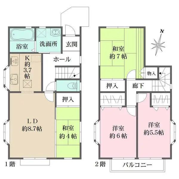 名古屋市守山区新守町 間取図