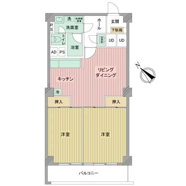 ハイツ上池台 間取図