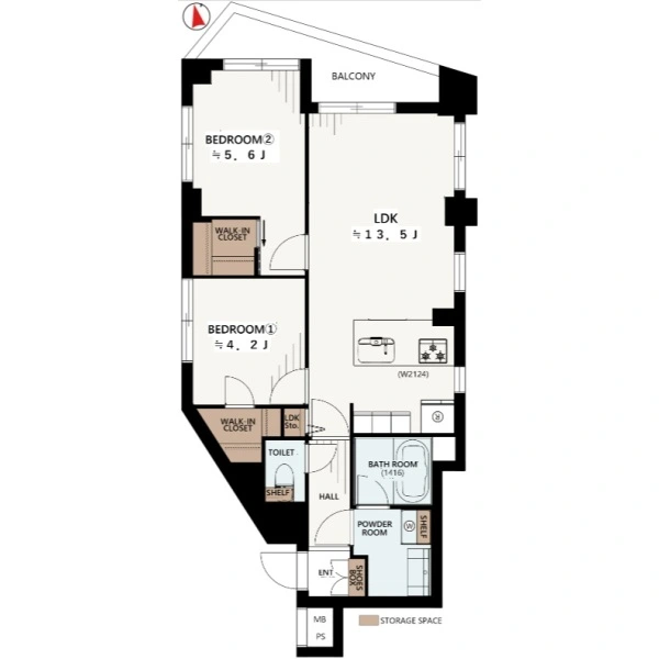 中野坂上アムフラット 間取図