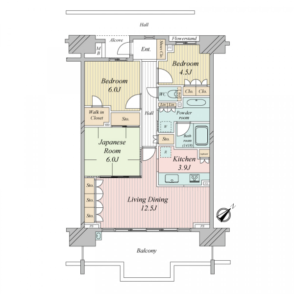 イニシア船橋ベイフォート 間取図