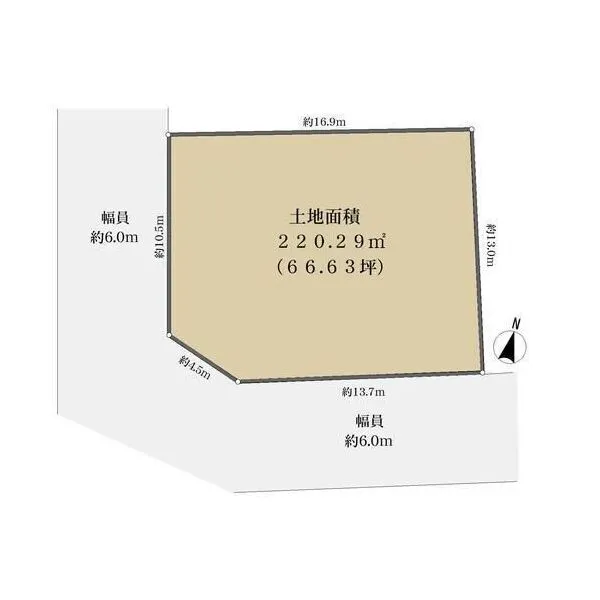 神戸市須磨区竜が台６丁目 地形図