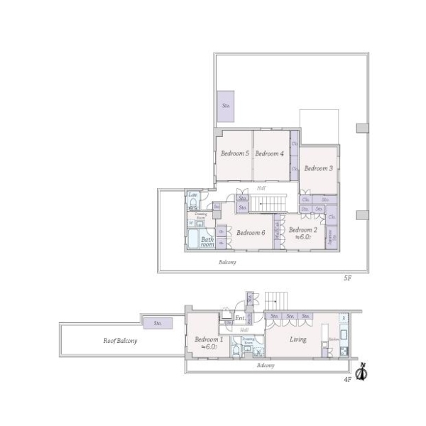 ライオンズマンション豪徳寺第２ 間取図